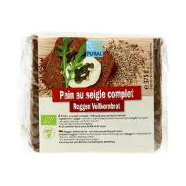 PURAL Pain Complet au Seigle Bio 375g