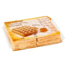CARREFOUR Gaufres moelleuses aux Oeufs frais 250g