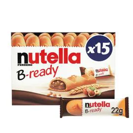 FERRERO, NUTELLA Gaufrettes fourrées pâte à tartiner aux noisettes et cacao B-READY 330g