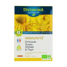 DIETAROMA Cip Immunité Concentré intégré de plantes Bio 20 Ampoules 200g