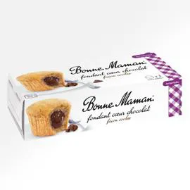 BONNE MAMAN Fondant coeur chocolat façon cookies 2x80g