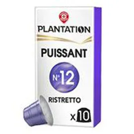 MARQUE REPÈRE, PLANTATION Capsules café Ristretto n°12 - x10 10x5,2g