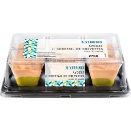 NOTRE SÉLECTION Verrines avocat crevettes 270g