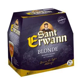 SANT ERWANN Bière blonde d'abbaye 6x25cl