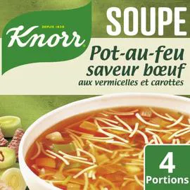 KNORR Soupe déshydratée pot au feu vermicelles et carottes 55g