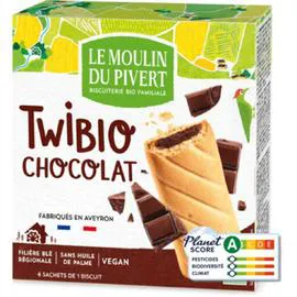MOULIN DU PIVERT Twibio Chocolat Noir Bio 150g