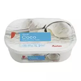 AUCHAN Crème glacé à la noix de coco 495g