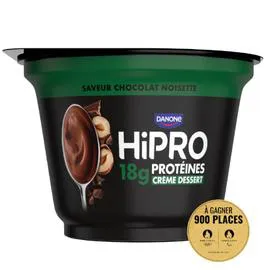 DANONE, HIPRO Crème dessert protéinée Chocolat noisette 180g