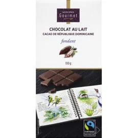 MONOPRIX GOURMET Chocolat Au Lait Fondant Cacao De Saint Domingue 100g