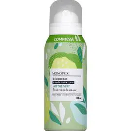 MONOPRIX MAISON Déodorant 24 Au Thé Vert Compressé 100ml