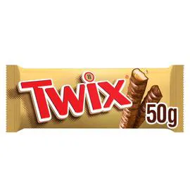 TWIX Biscuit nappé de caramel enrobé de chocolat 50g