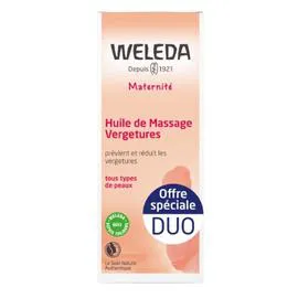 WELEDA Huile de massage vergeture 2x100ml