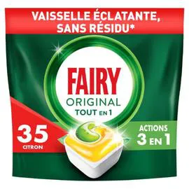 FAIRY Capsules Lave Vaisselle Tout en un au Citron 473g