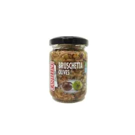 CASTELLINO Sauce bruschetta aux olives vertes et noires 135g