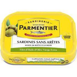 PARMENTIER Les Sans Arêtes - Sardines avec un filet d'huile d'olive 135g
