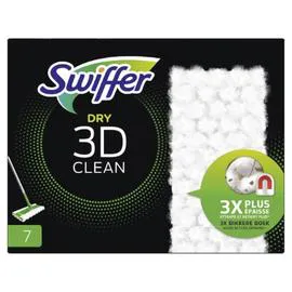 SWIFFER Attrape-poussière nettoyage pour balai 3D x7