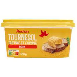 AUCHAN Margarine tournesol doux oméga 3 500g