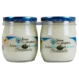 FERME DES PEUPLIERS Yaourt nature au lait entier 250g