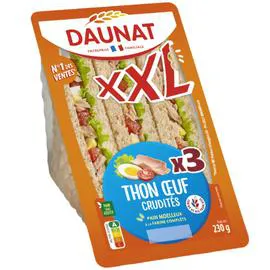DAUNAT Sandwich thon crudités 3x76,7g