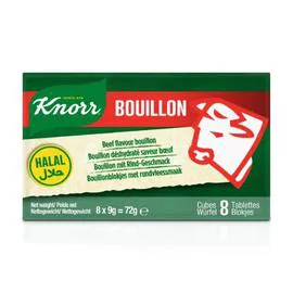 KNORR Bouillon cube boeuf Halal 72g