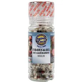SAINTE LUCIE Mélange de 5 baies & sel de guérande 65g