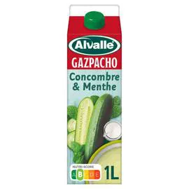 ALVALLE Gazpacho - soupe froide de concombre et menthe 1l