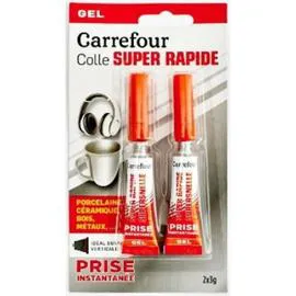 CARREFOUR Colle instantatnée gel 6g