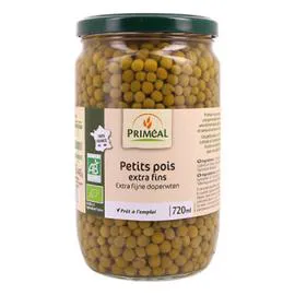 PRIMEAL Petits Pois Extra Fins Bio 660g