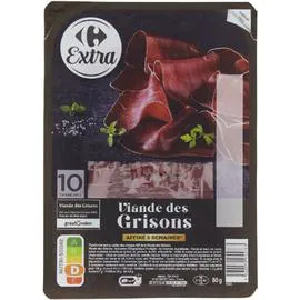 CARREFOUR Viande des Grisons 80g