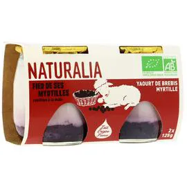 NATURALIA Yaourt De Brebis Et Myrtilles Bio 250g