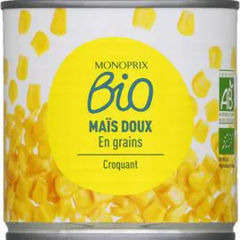 MONOPRIX BIO Maïs doux en grains bio 285g