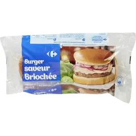 CARREFOUR Pains burger saveur briochée 300g