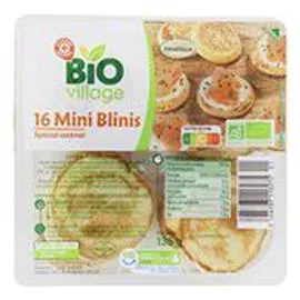 MARQUE REPÈRE, BIO VILLAGE Mini blinis Bio - x16 135g