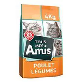 MARQUE REPÈRE, LYCAT Croquettes chat Poulet légumes 4kg