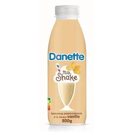 DANONE, DANETTE Yaourt à boire vanille milkshake 50cl