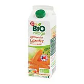 MARQUE REPÈRE, BIO VILLAGE Pur jus Bio Carotte 1l