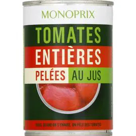 MONOPRIX Tomates entières pelées au jus 238g