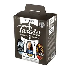 BRASSERIE LANCELOT Bières assortiment Bio 6x33cl