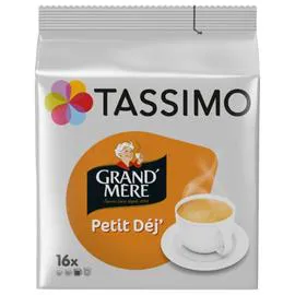 TASSIMO, GRAND'MÈRE Café dosettes compatibles Petit déj' x16 133g
