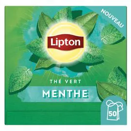 LIPTON Thé vert menthe x50 80g