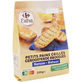 CARREFOUR EXTRA Petits pains grillés nature 225g