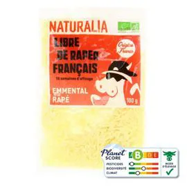 NATURALIA Emmental Râpé Bio 100g