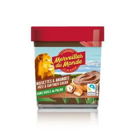 MERVEILLES Pâte à tartiner noisette et amande sans huile de palme 190g