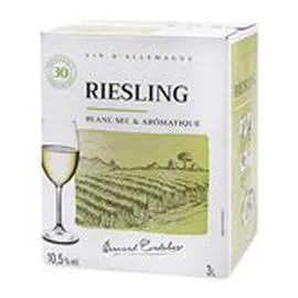 ECO+ Vin blanc sec Riesling Bernard Cordelier 10,5%vol 3l