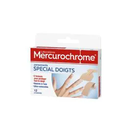 MERCUROCHROME Pansements spécial doigts x12