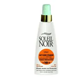 SOLEIL NOIR Spray lait fluide vitamine 10 faible protection 150ml