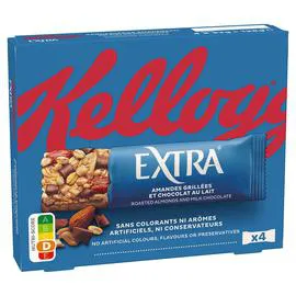 KELLOGG'S, EXTRA Barres Céréales Chocolat au lait 128g