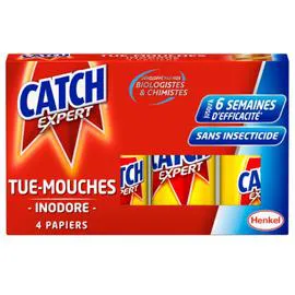 CATCH Anti Mouches – Papier Tue-Mouches – 4 rouleaux x4