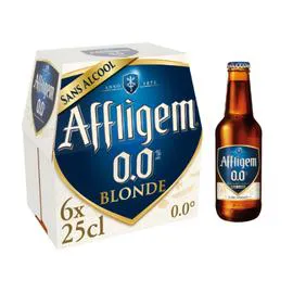AFFLIGEM Bière blonde d'Abbaye sans alcool 6x25cl