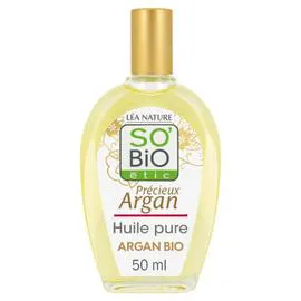 LÉA NATURE, SO'BIO ÉTIC Huile Pure Corps et Cheveux Précieux Argan Bio 50ml